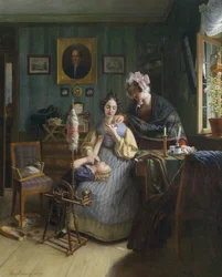 Die belauschte Spinnerin